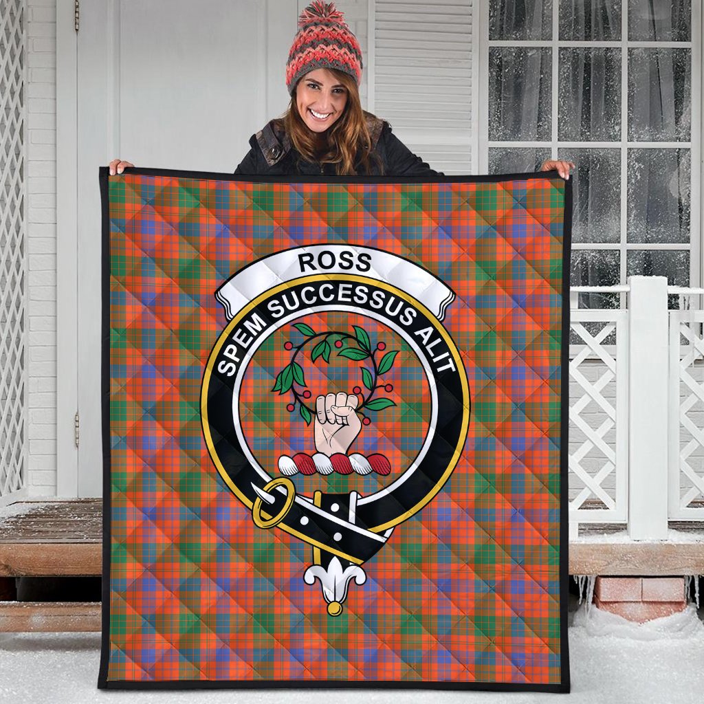 Ross Ancient Tartan Crest Quilt