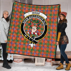 Ross Ancient Tartan Crest Quilt