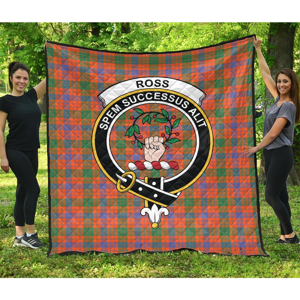 Ross Ancient Tartan Crest Quilt