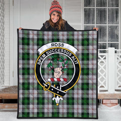 Ross Arisaid Tartan Crest Quilt