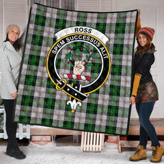 Ross Arisaid Tartan Crest Quilt