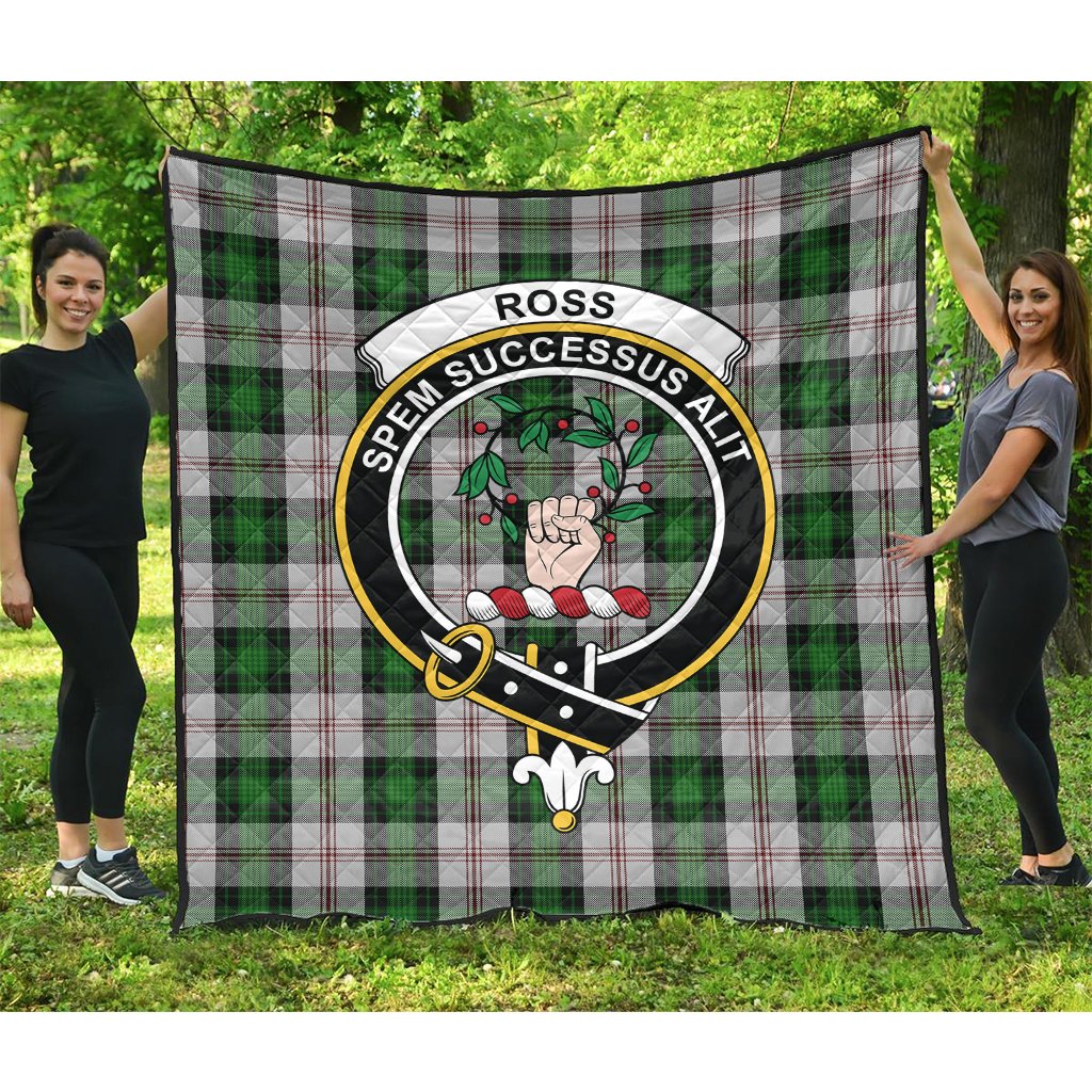 Ross Arisaid Tartan Crest Quilt