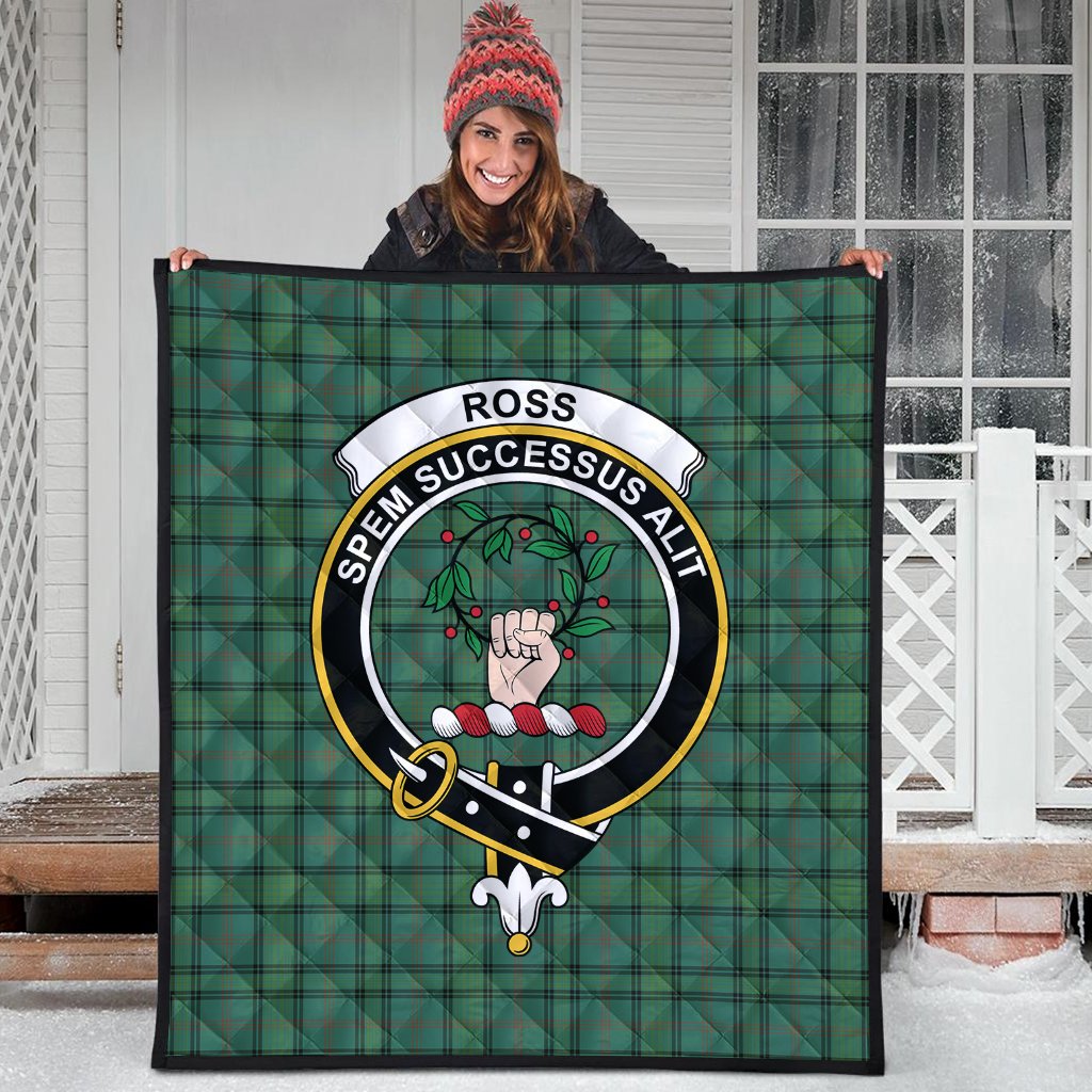 Ross Hunting Ancient Tartan Crest Quilt