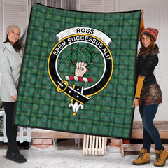 Ross Hunting Ancient Tartan Crest Quilt