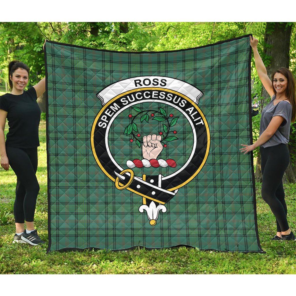 Ross Hunting Ancient Tartan Crest Quilt