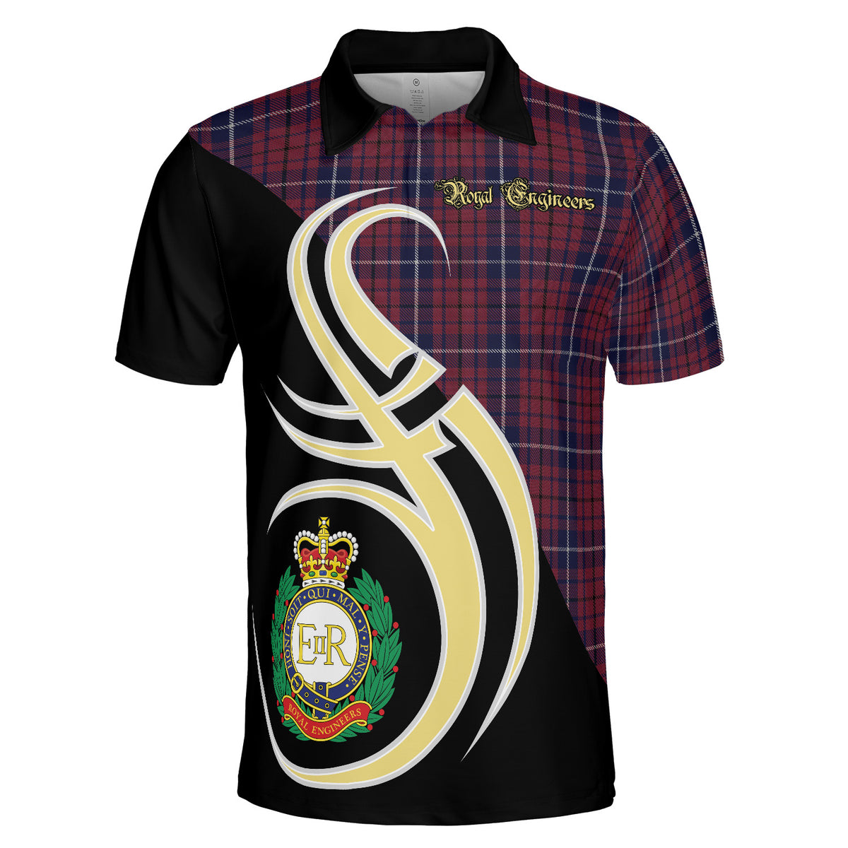 Royal Engineers Tartan Polo Shirt - Believe In Me Style