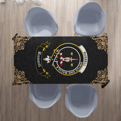 Russell Crest Tablecloth - Black Style