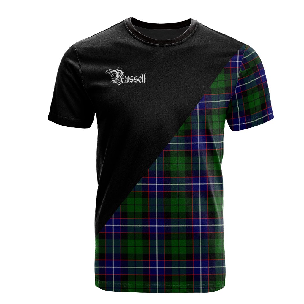 Russell Modern Tartan - Military T-Shirt