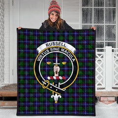 Russell Modern Tartan Crest Quilt