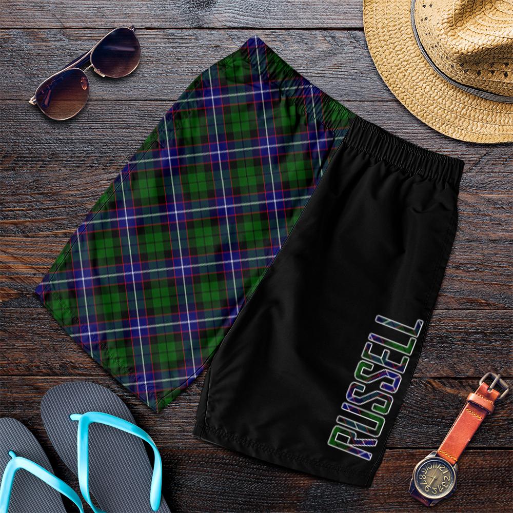 Russell Modern Tartan Crest Men's Short - Cross Style