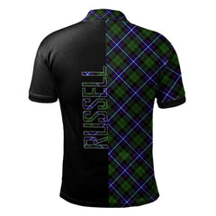 Russell Modern Tartan Polo Shirt Half of Me - Cross Style