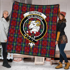 Ruthven V Tartan Crest Quilt