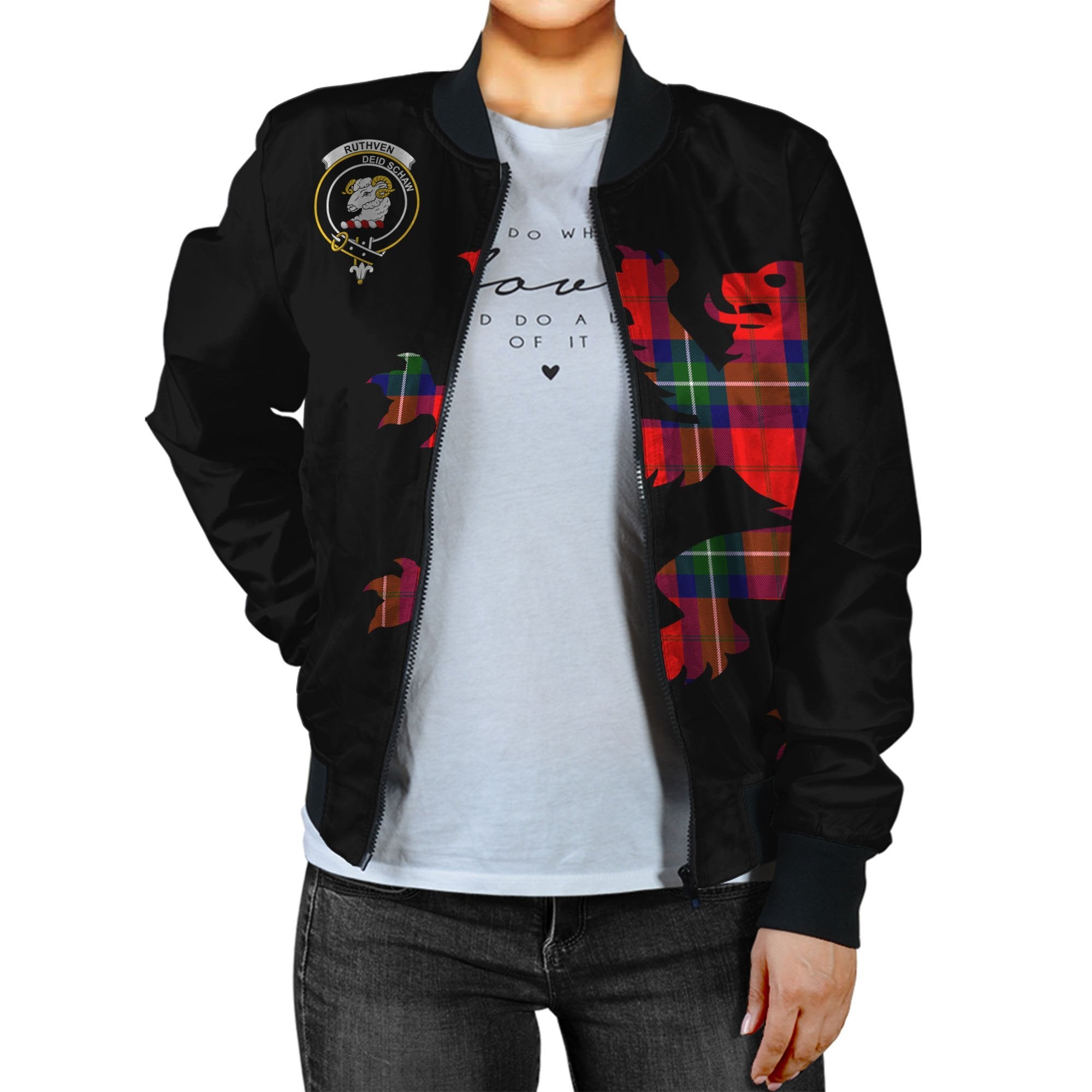 Ruthven Tartan Bomber Jacket Lion & Thistle