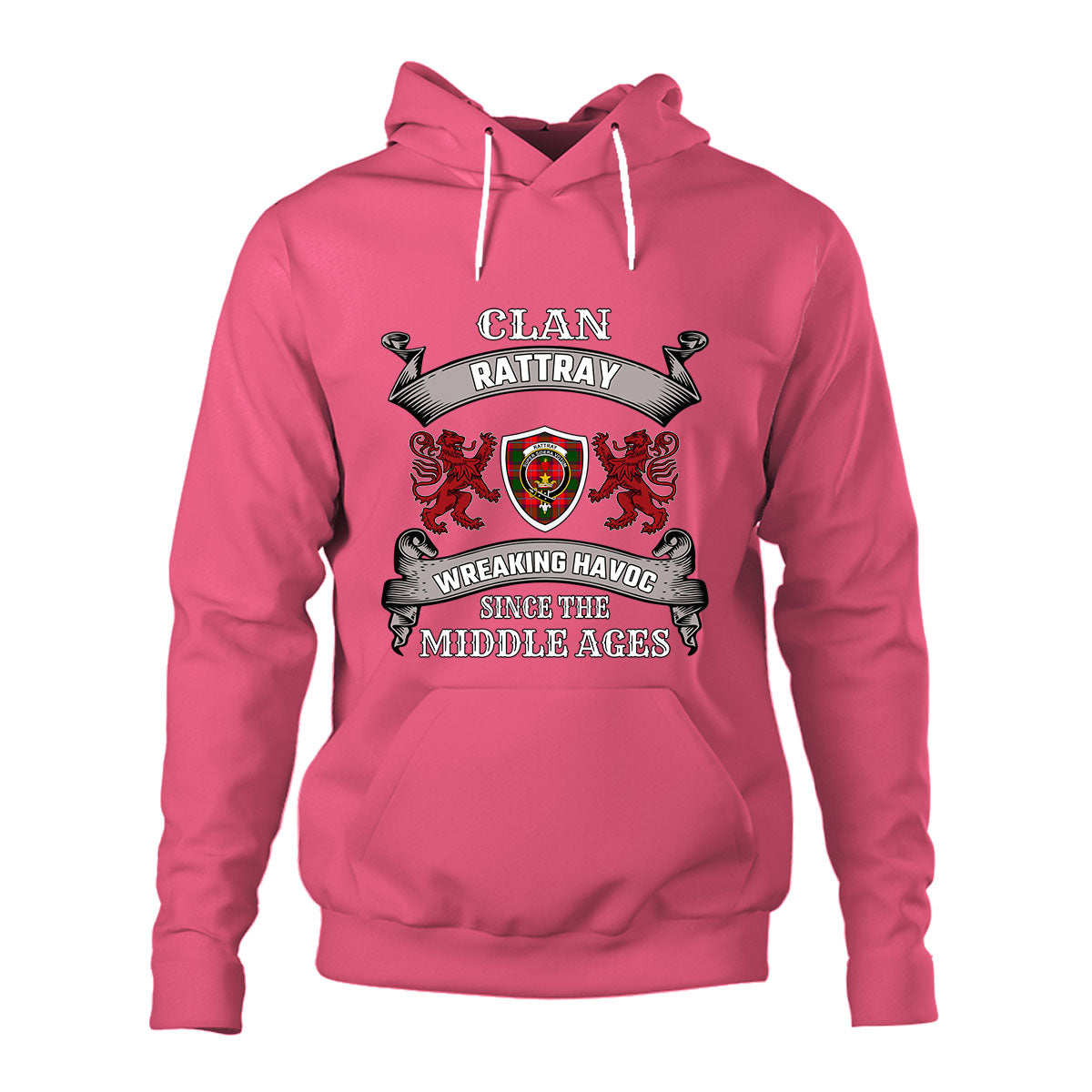 Rattray Family Tartan - 2D Unisex Hoodie