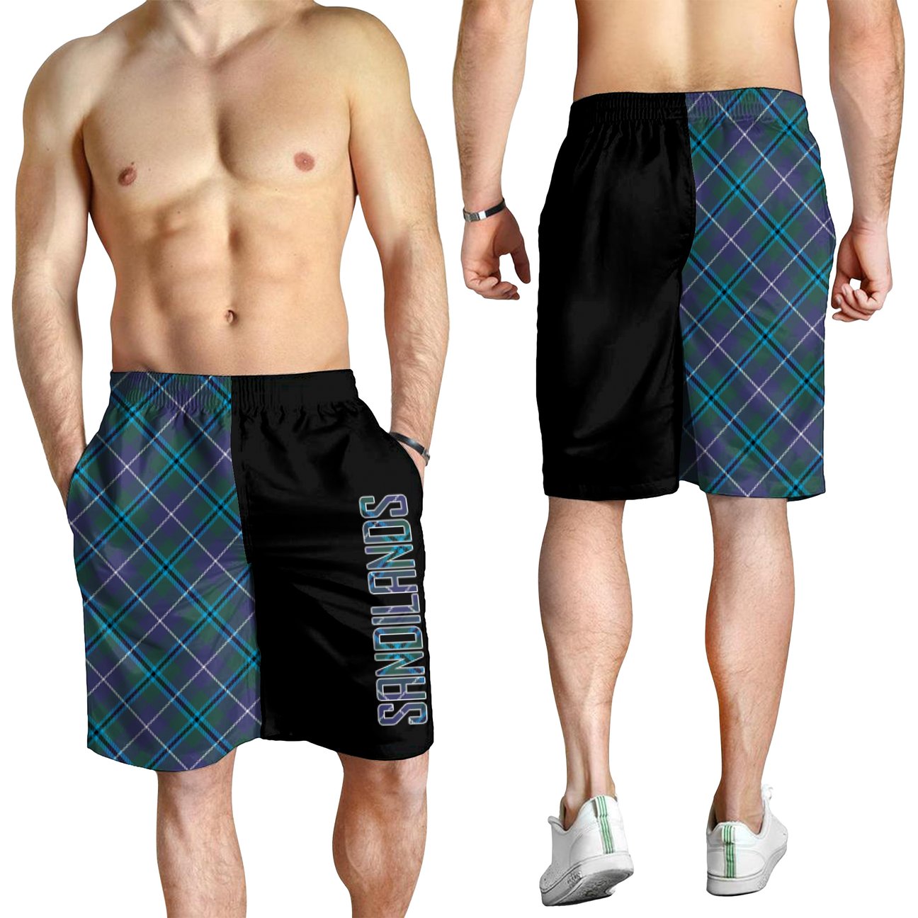 Sandilands Tartan Crest Men's Short - Cross Style
