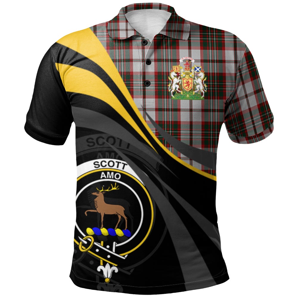 Scott Dress 01 Tartan Polo Shirt - Royal Coat Of Arms Style