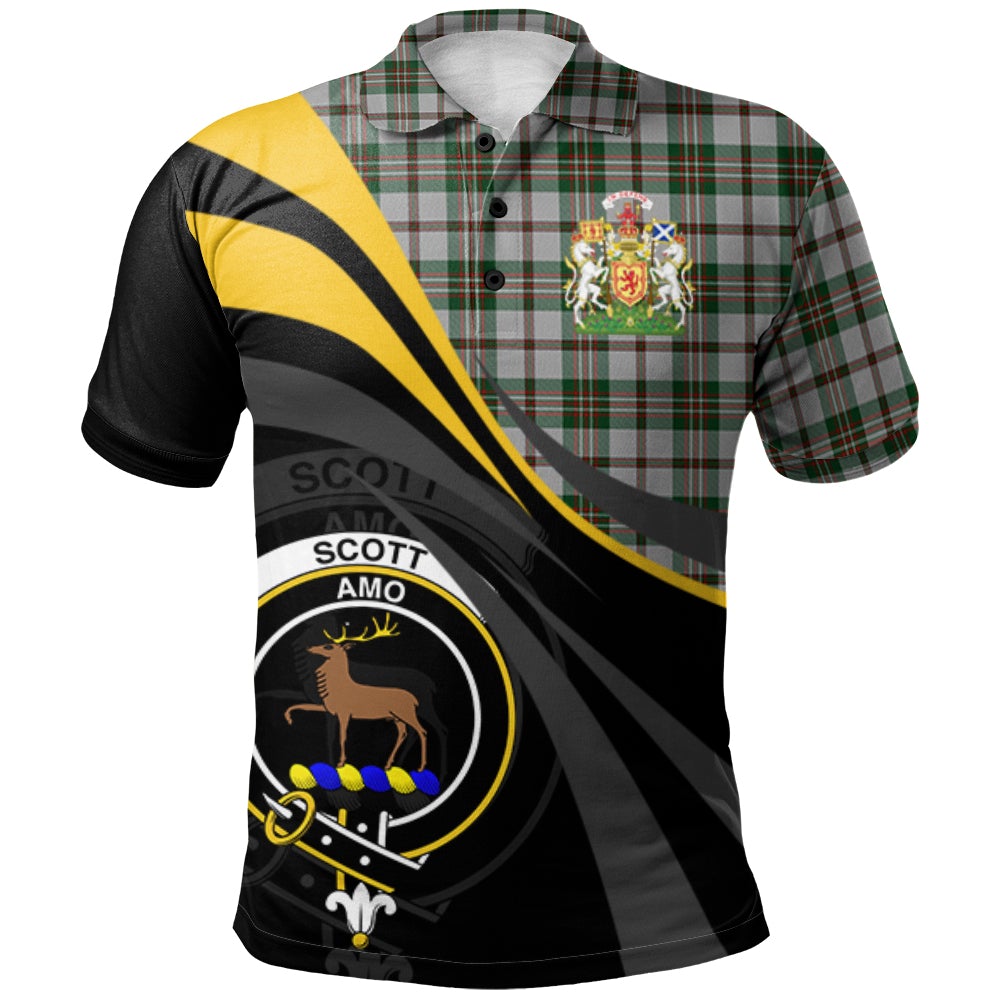 Scott Dress 02 Tartan Polo Shirt - Royal Coat Of Arms Style