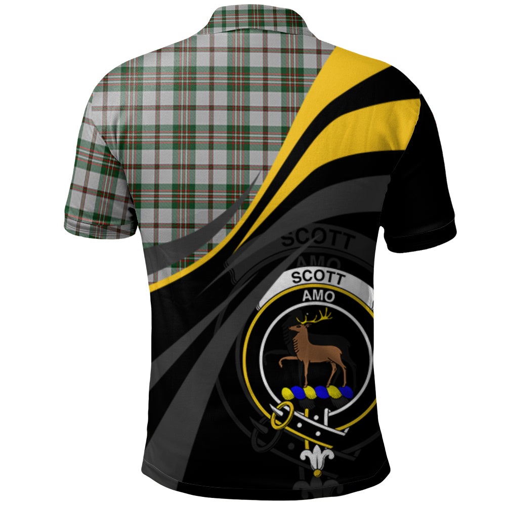 Scott Green 02 Tartan Polo Shirt - Royal Coat Of Arms Style