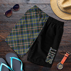 Scott Green Modern Tartan Crest Men's Short - Cross Style
