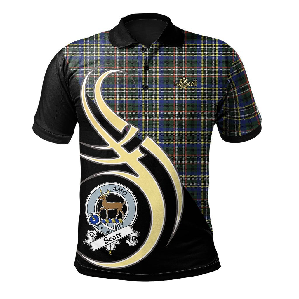 Scott Green Modern Tartan Polo Shirt - Believe In Me Style