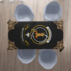 Scrymgeour Crest Tablecloth - Black Style