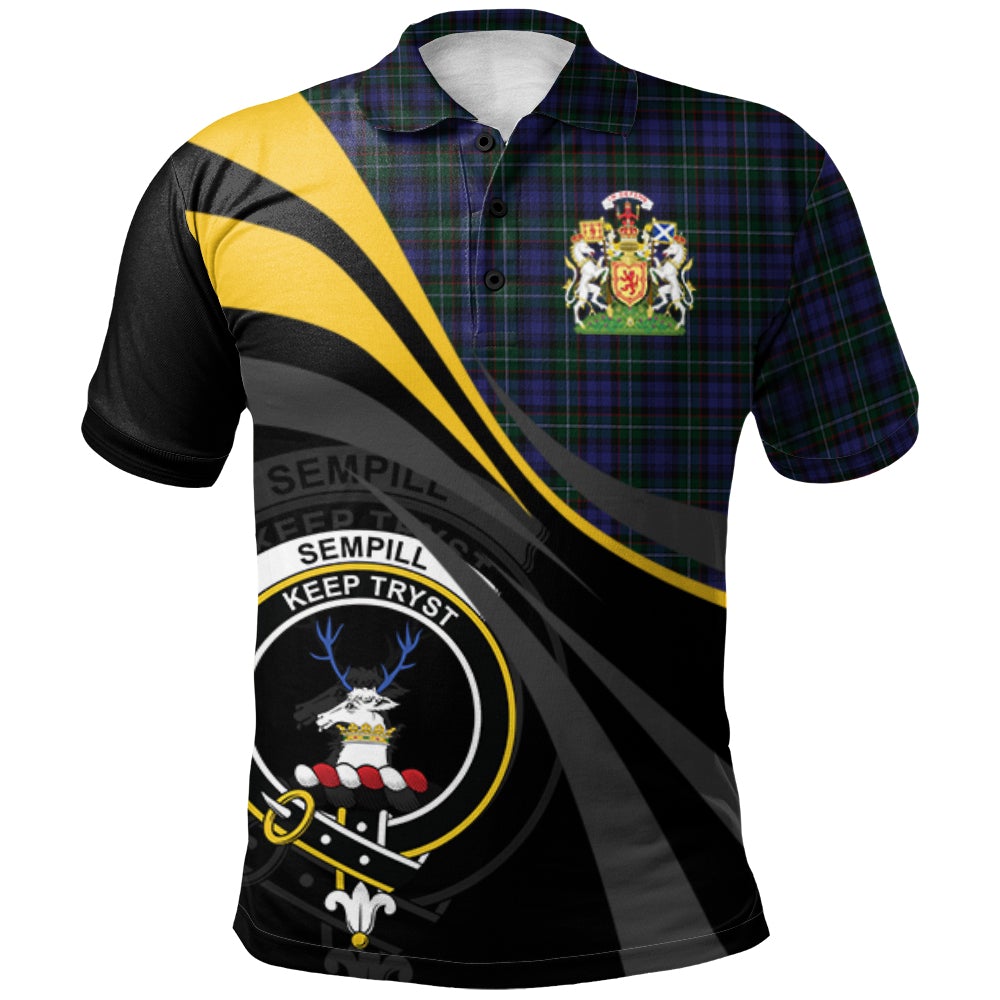 Sempill Tartan Polo Shirt - Royal Coat Of Arms Style
