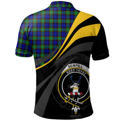 Sempill Modern Tartan Polo Shirt - Royal Coat Of Arms Style