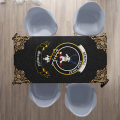 Sempill (or Semple) Crest Tablecloth - Black Style