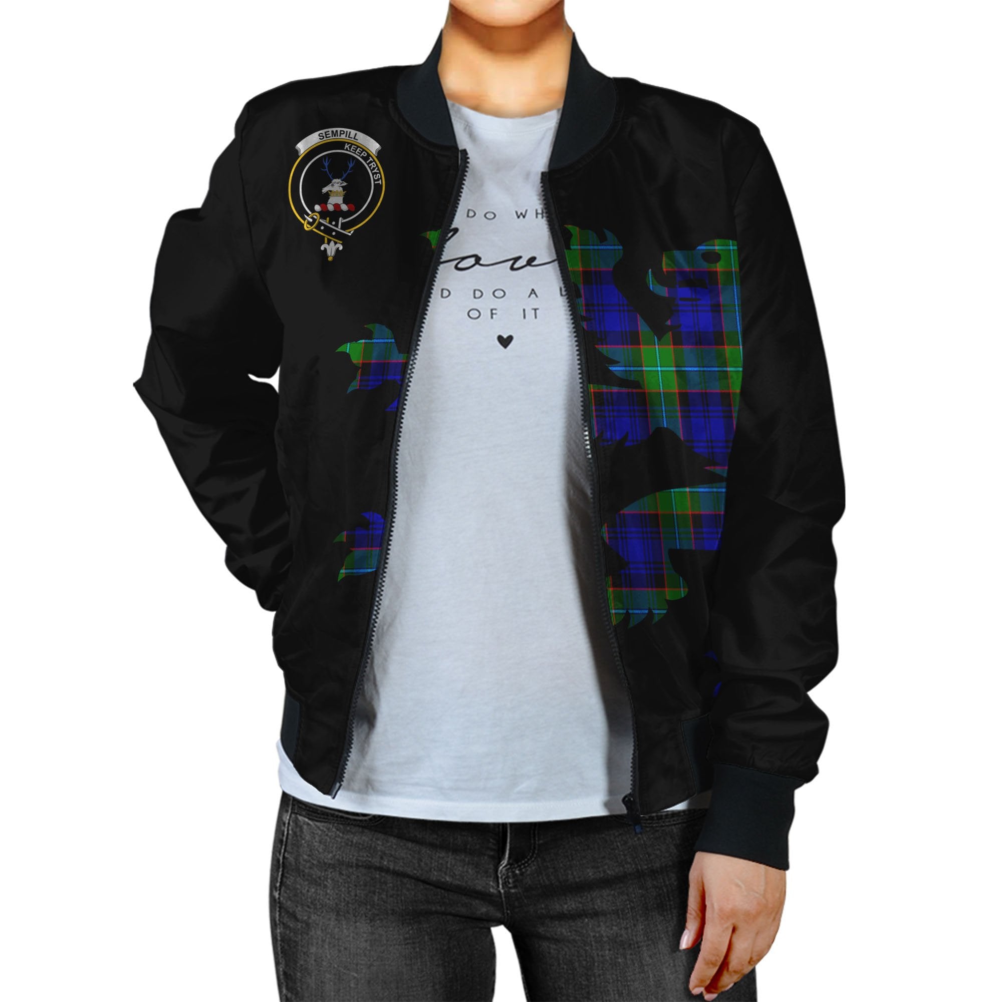 Sempill Tartan Bomber Jacket Lion & Thistle