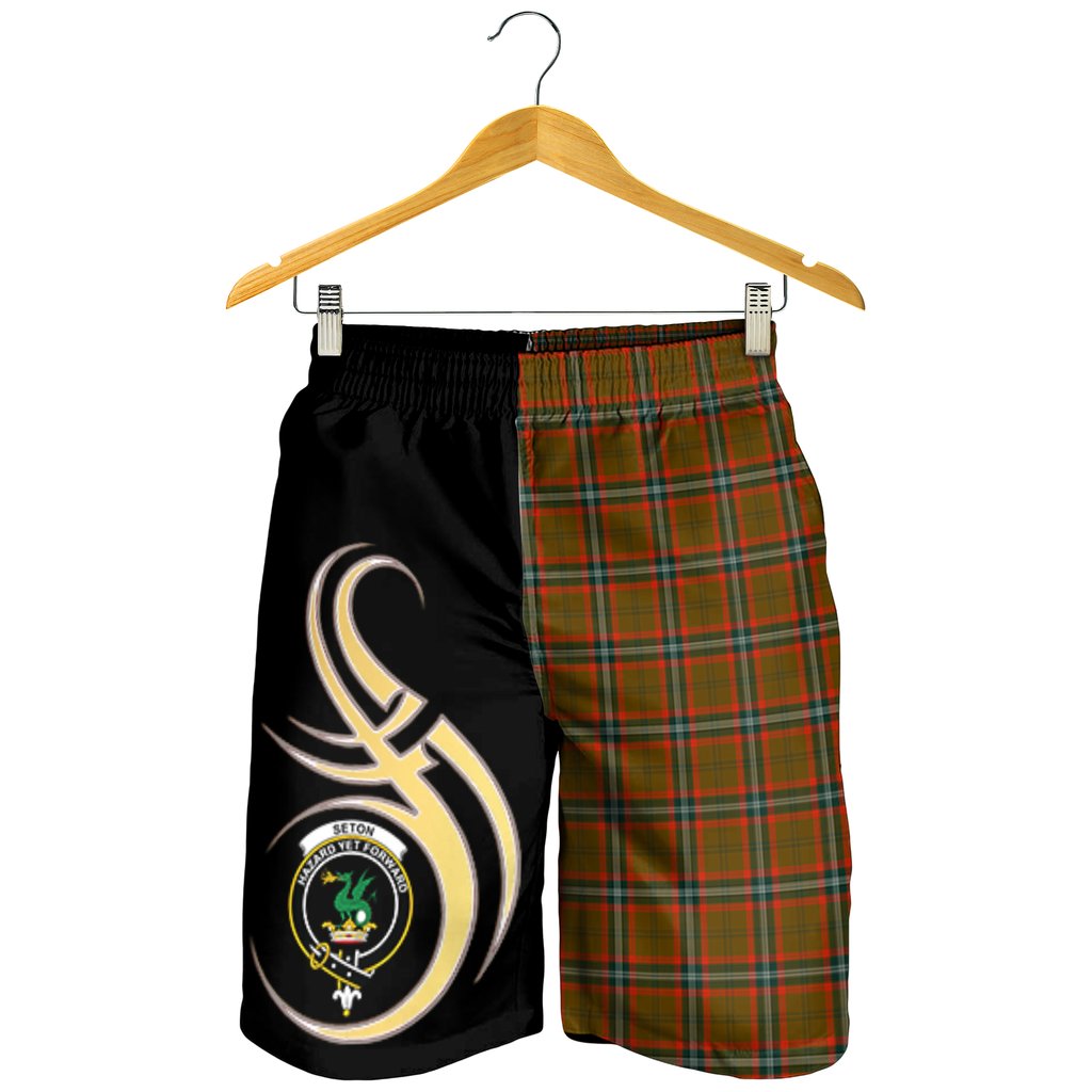 Seton Hunting Modern Tartan Crest Men's Short PM8