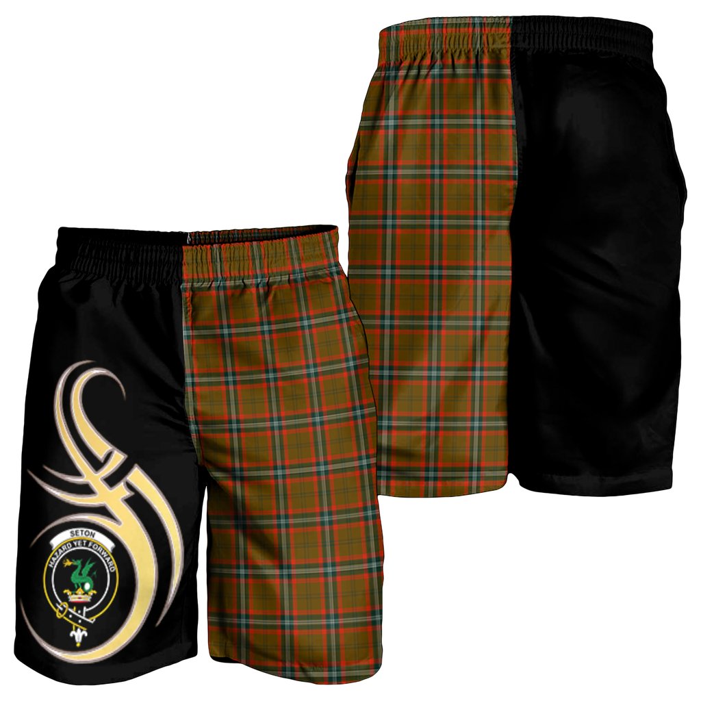 Seton Hunting Modern Tartan Crest Men's Short PM8