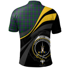 Shaw Tartan Polo Shirt - Royal Coat Of Arms Style