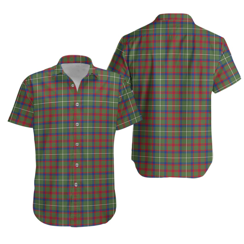 Shaw Green Modern Tartan Hawaiian Shirt