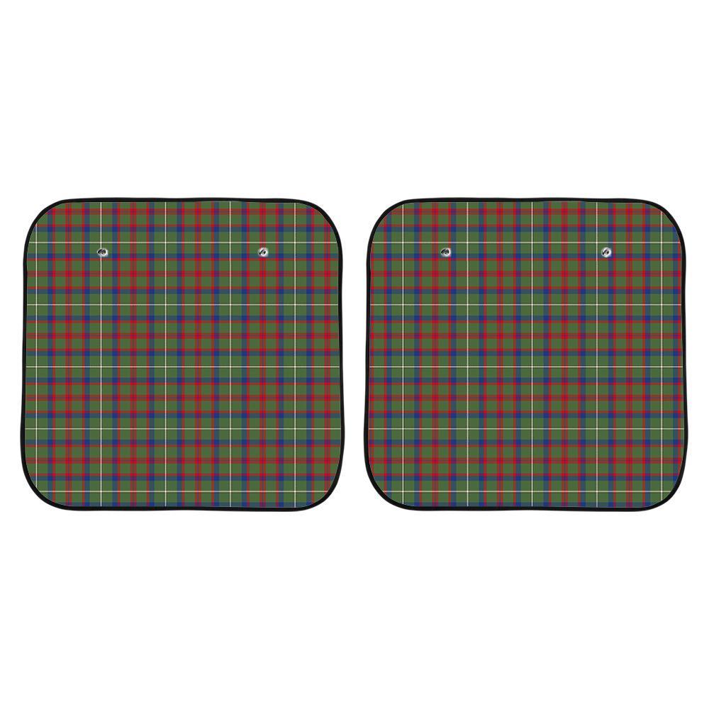 Shaw Green Modern Tartan Car Sun Shade - 2 Pieces