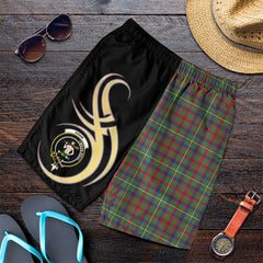 Shaw Green Modern Tartan Crest Men's Short PM8