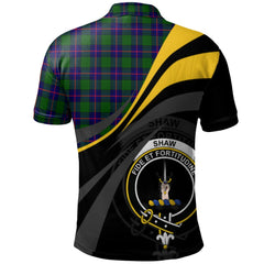 Shaw Modern Tartan Polo Shirt - Royal Coat Of Arms Style