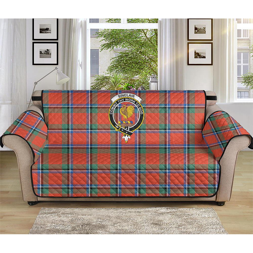 Sinclair Ancient Tartan Crest Sofa Protector