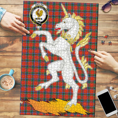 Sinclair Ancient Tartan Crest Unicorn Scotland Jigsaw Puzzles