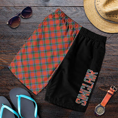 Sinclair Ancient Tartan Crest Men's Short - Cross Style