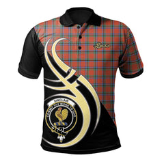 Sinclair Ancient Tartan Polo Shirt - Believe In Me Style