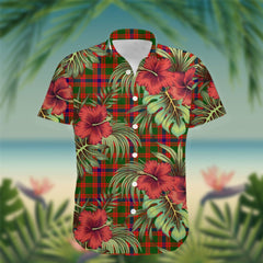 Skene Tartan Hawaiian Shirt Hibiscus, Coconut, Parrot, Pineapple - Tropical Garden Shirt