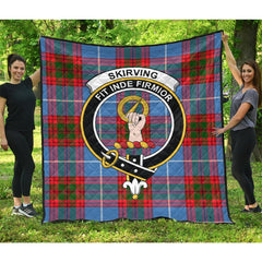 Skirving Tartan Crest Quilt