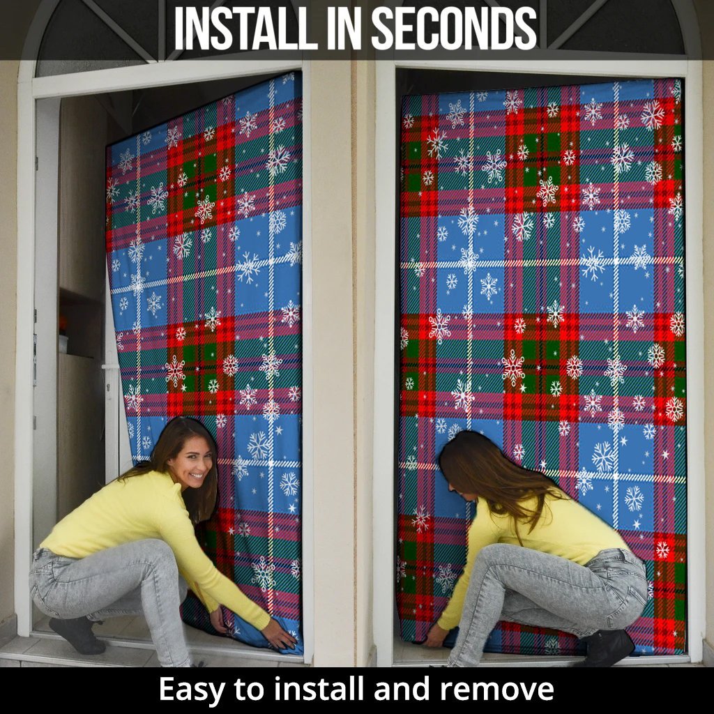Skirving Christmas Tartan Door Socks