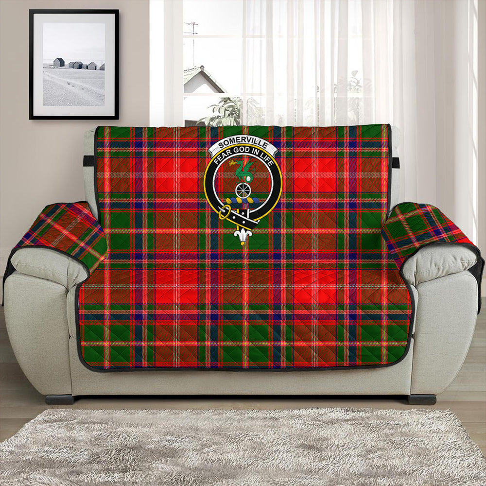Somerville Modern Tartan Crest Sofa Protector