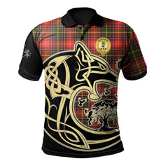 Somerville Modern Tartan Polo Shirt Viking Wolf