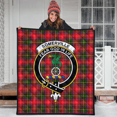 Somerville Modern Tartan Crest Quilt