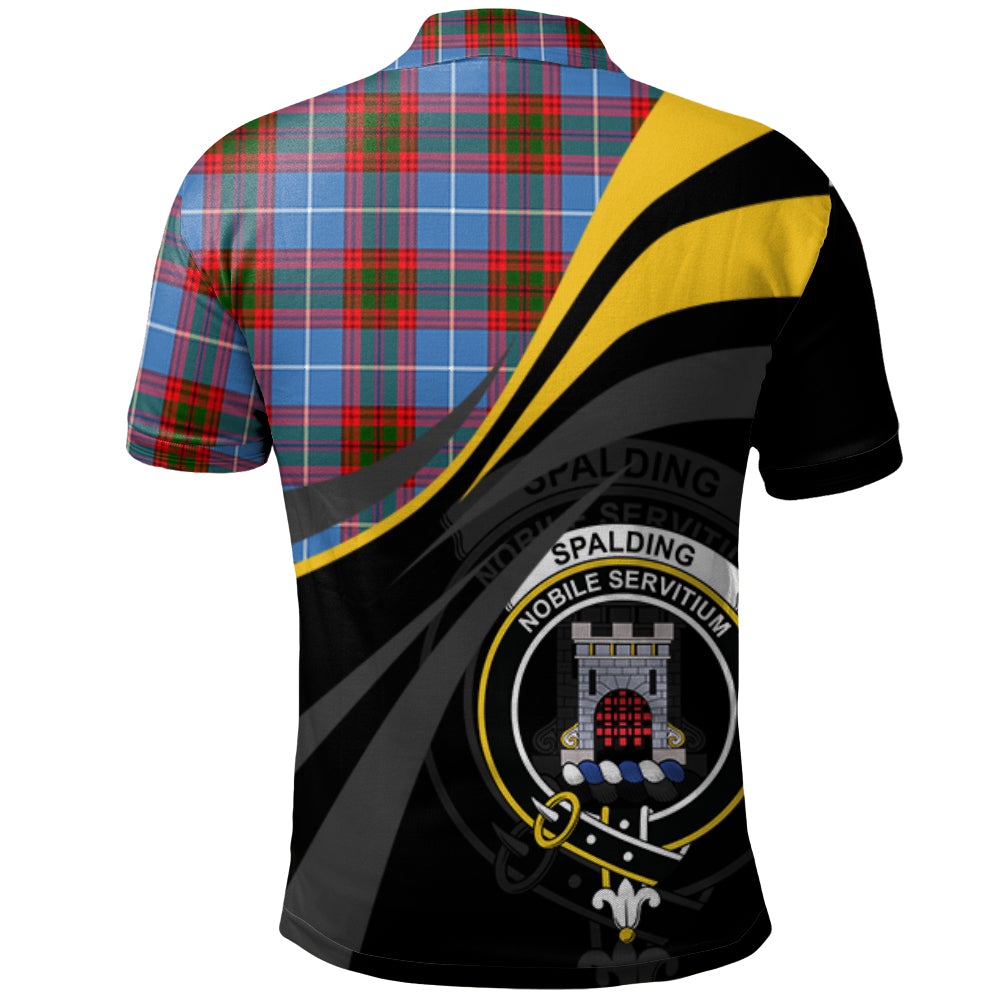 Spalding Tartan Polo Shirt - Royal Coat Of Arms Style