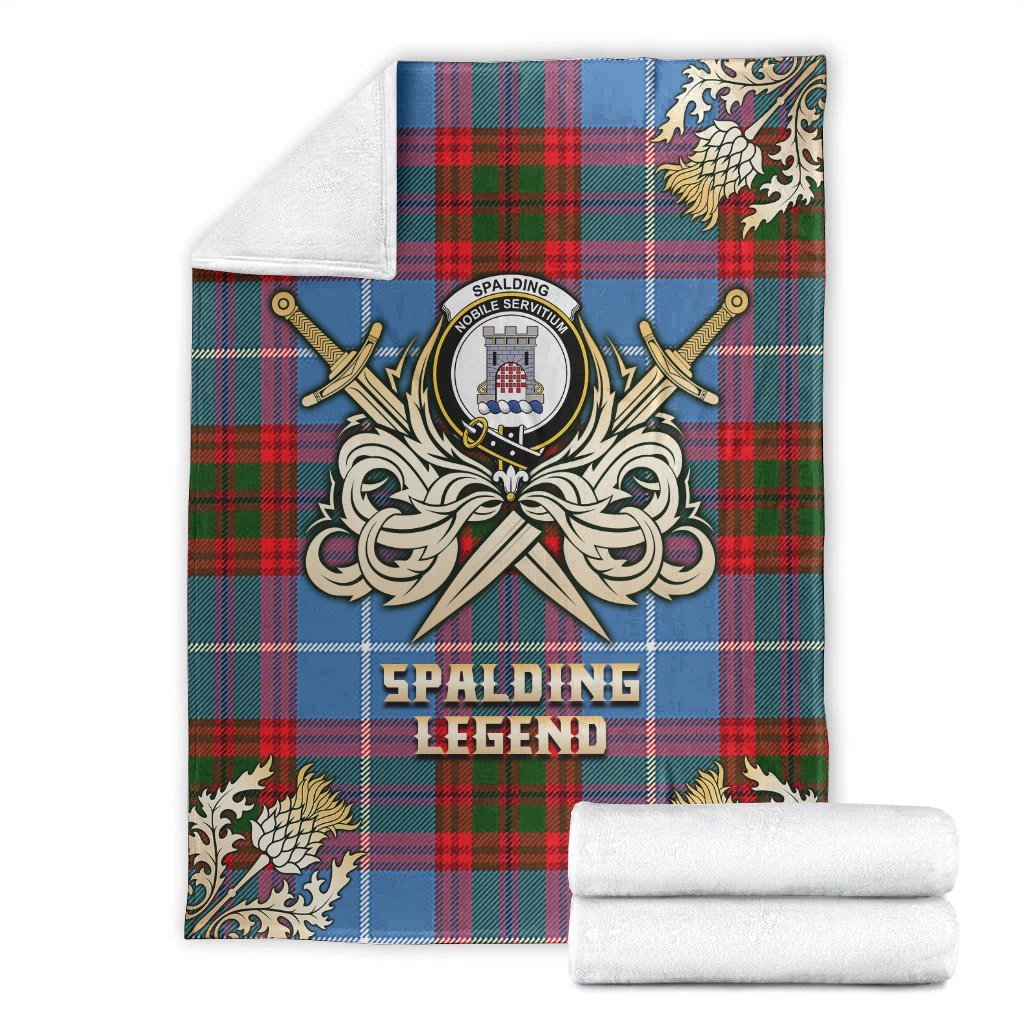 Spalding Tartan Gold Courage Symbol Blanket