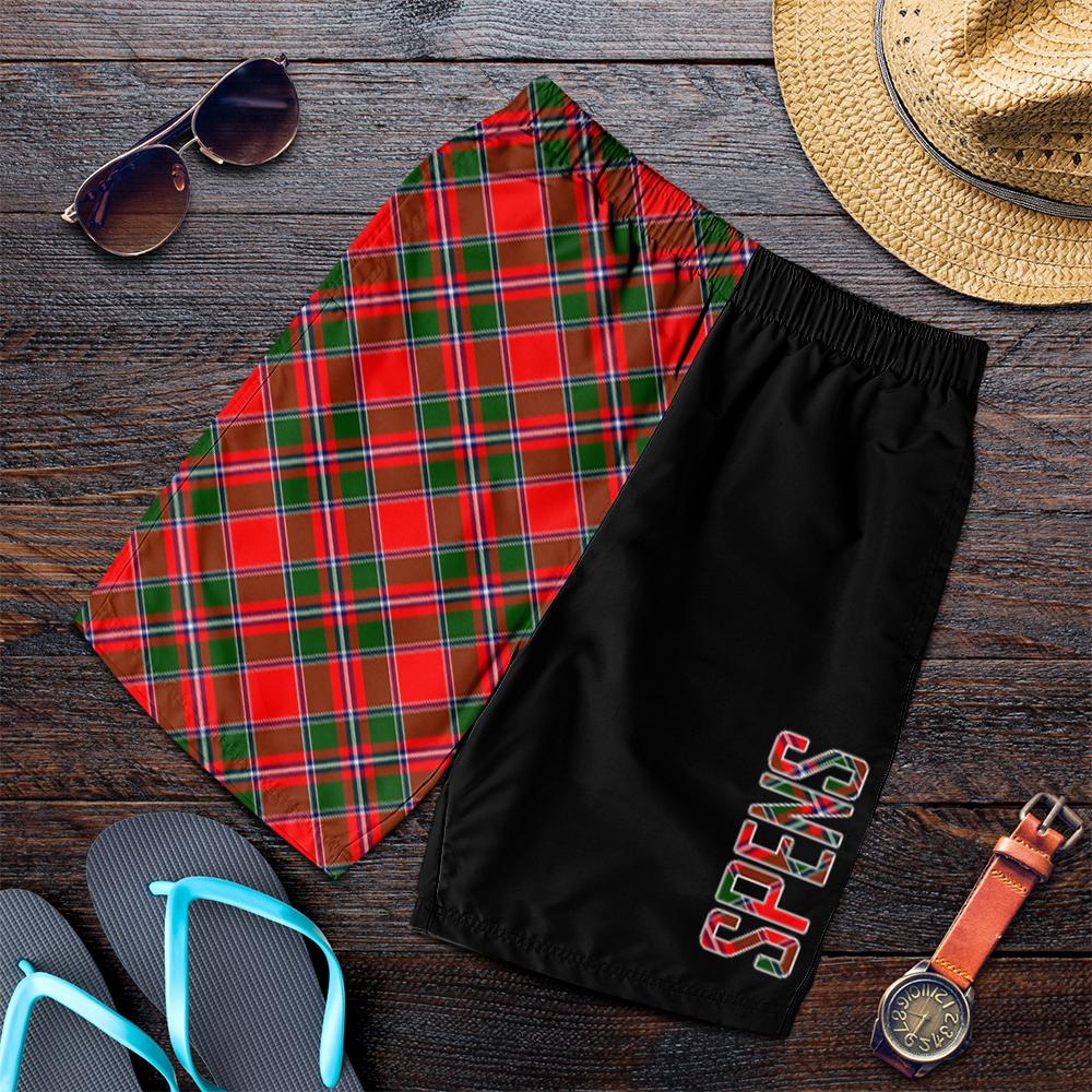 Spens Modern Tartan Crest Men's Short - Cross Style