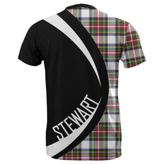 Stewart Dress Modern Tartan Crest Circle T-shirt